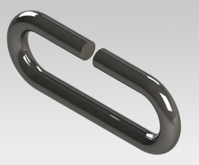 Chain Sling Grade 80 Steel with latching Hooks- 2 leg Chain size 1/2 inch